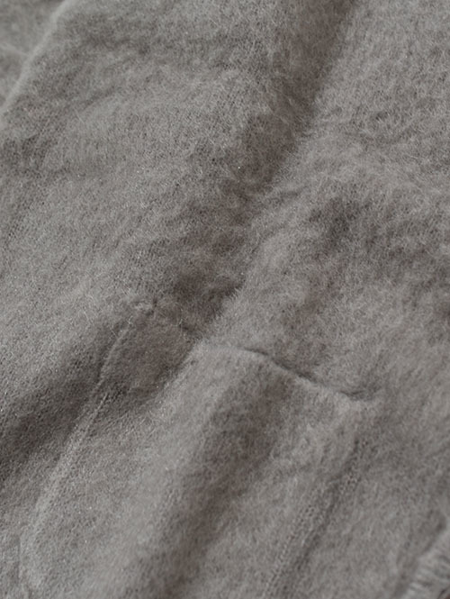 REMI RELIEF モヘア 起毛ニットカーデ Gray