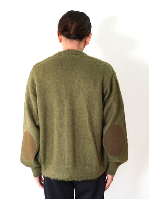 REMI RELIEF モヘア 起毛ニットカーデ   Khaki