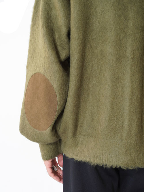 REMI RELIEF モヘア 起毛ニットカーデ   Khaki