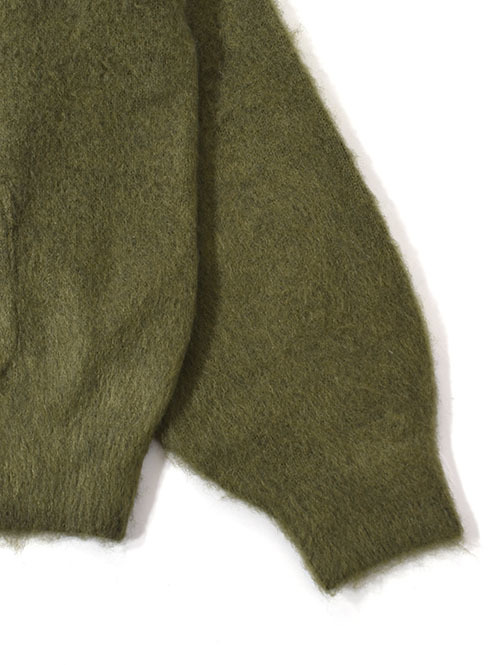 REMI RELIEF モヘア 起毛ニットカーデ   Khaki