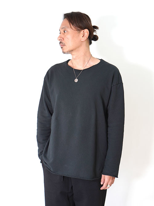 GRAB IN HOLLYWOOD  Vintage French Terry Relax Fit All Cut - Black