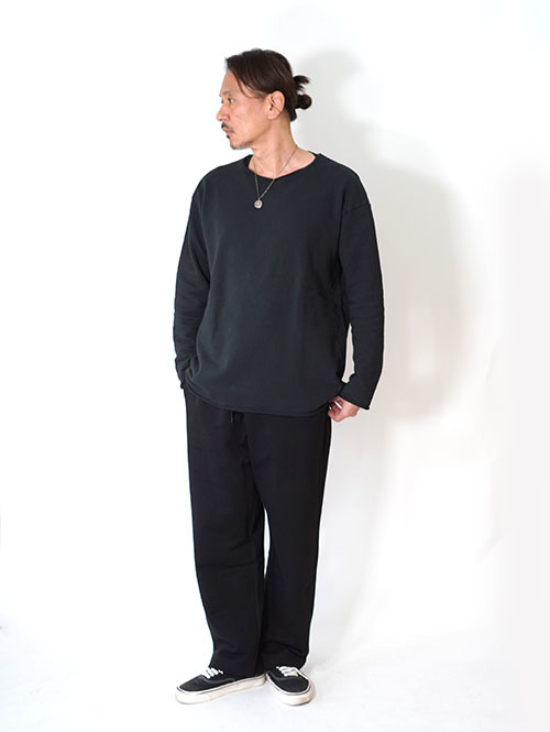 GRAB IN HOLLYWOOD  Vintage French Terry Relax Fit All Cut - Black