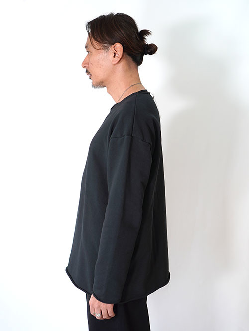 GRAB IN HOLLYWOOD  Vintage French Terry Relax Fit All Cut - Black