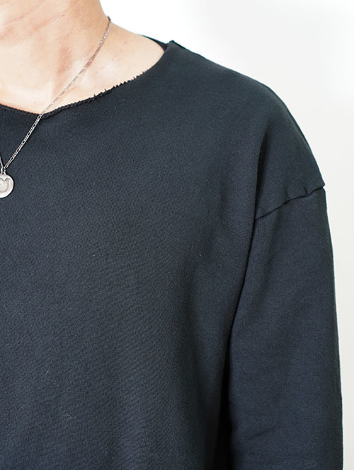 GRAB IN HOLLYWOOD  Vintage French Terry Relax Fit All Cut - Black