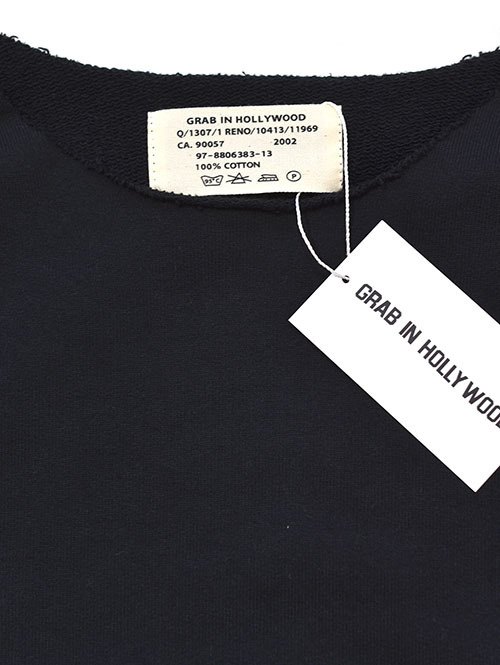 GRAB IN HOLLYWOOD  Vintage French Terry Relax Fit All Cut - Black