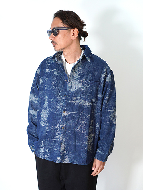 BACK HEAD ニットデニム　ダメージシャツジャケット　再入荷