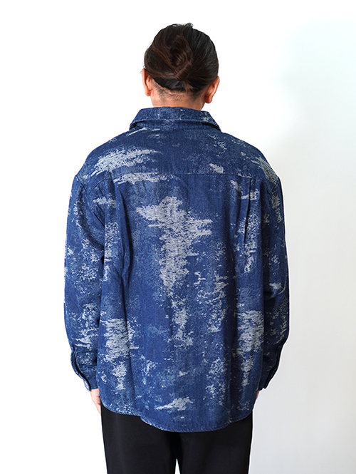 BACK HEAD ニットデニム　ダメージシャツジャケット　再入荷