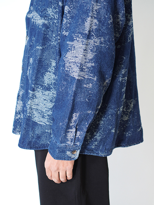 BACK HEAD ニットデニム　ダメージシャツジャケット　再入荷