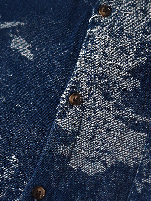 BACK HEAD ニットデニム　ダメージシャツジャケット　再入荷