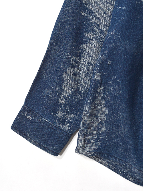 BACK HEAD ニットデニム　ダメージシャツジャケット　再入荷