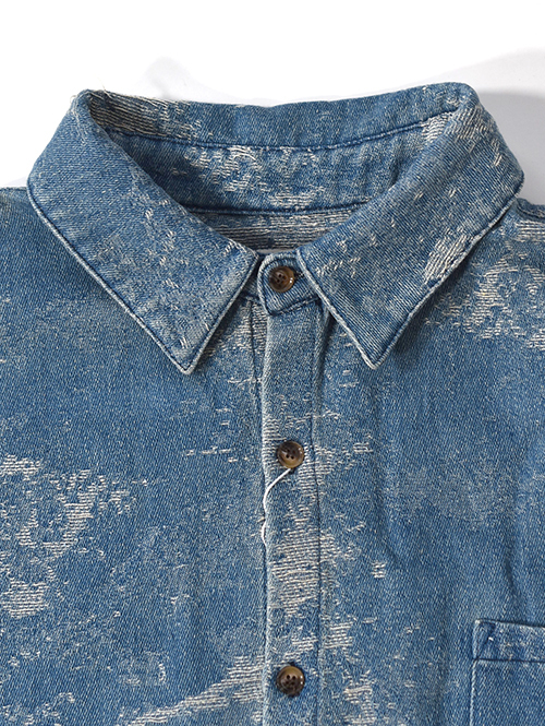 BACK HEAD ニットデニム　ダメージシャツジャケット 再入荷