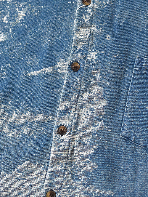 BACK HEAD ニットデニム　ダメージシャツジャケット 再入荷