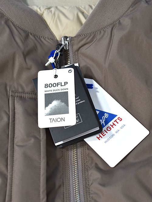 Cape HEIGHTS × TAION   GATELEY BOMBER DOWN JACKET