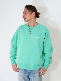 Mac Murray  Side Pocket Crew Neck Sweat - Mint