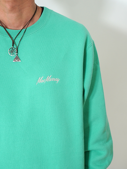 Mac Murray  Side Pocket Crew Neck Sweat - Mint