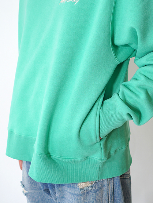 Mac Murray  Side Pocket Crew Neck Sweat - Mint