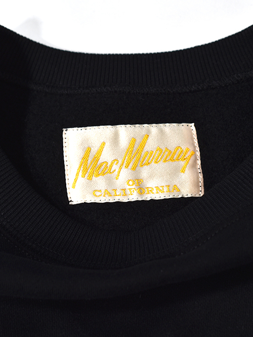 Mac Murray  Side Pocket Crew Neck Sweat-Black