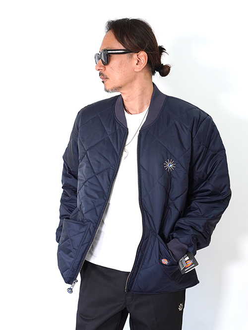 HTC Dickies  Diamond Quilt Jacket (Starburst Stone) - Navy