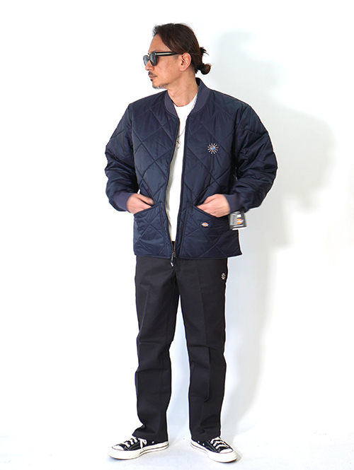 HTC Dickies  Diamond Quilt Jacket (Starburst Stone) - Navy