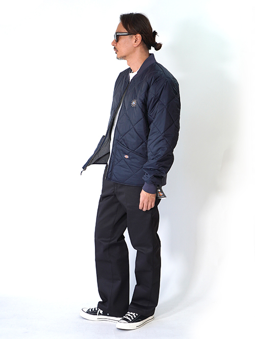 HTC Dickies  Diamond Quilt Jacket (Starburst Stone) - Navy