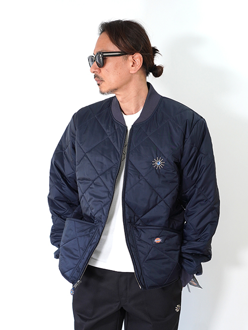 HTC Dickies  Diamond Quilt Jacket (Starburst Stone) - Navy