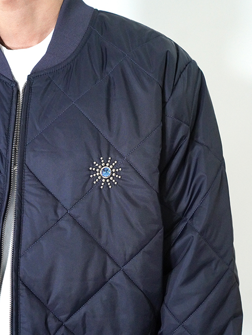 HTC Dickies  Diamond Quilt Jacket (Starburst Stone) - Navy