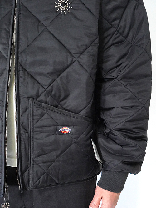 HTC Dickies  Diamond Quilt Jacket (Starburst Stone) - Black