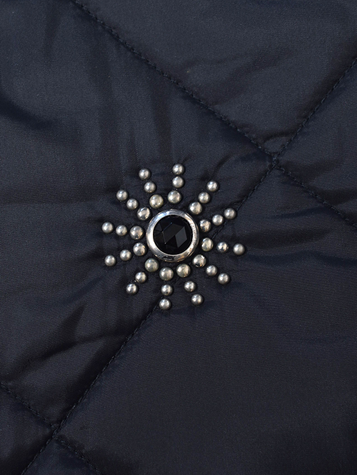 HTC Dickies  Diamond Quilt Jacket (Starburst Stone) - Black