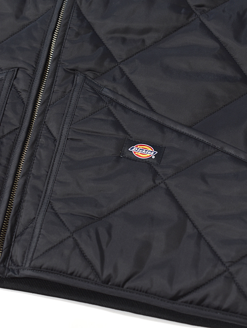 HTC Dickies  Diamond Quilt Jacket (Starburst Stone) - Black