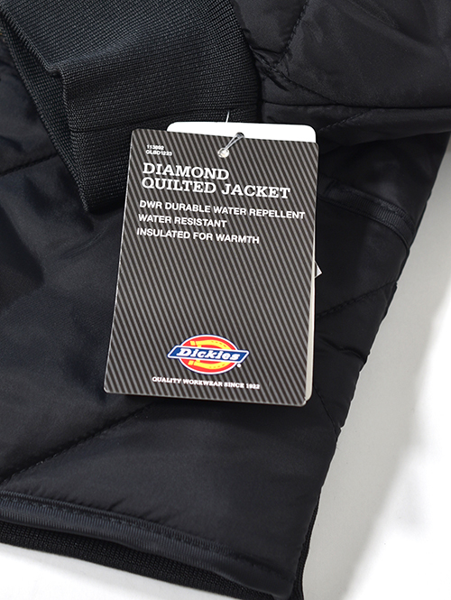 HTC Dickies  Diamond Quilt Jacket (Starburst Stone) - Black