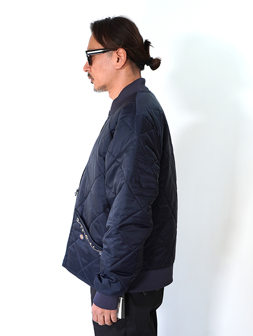 HTC Dickies  Diamond Quilt Jacket (SN-32 Stone) - Navy