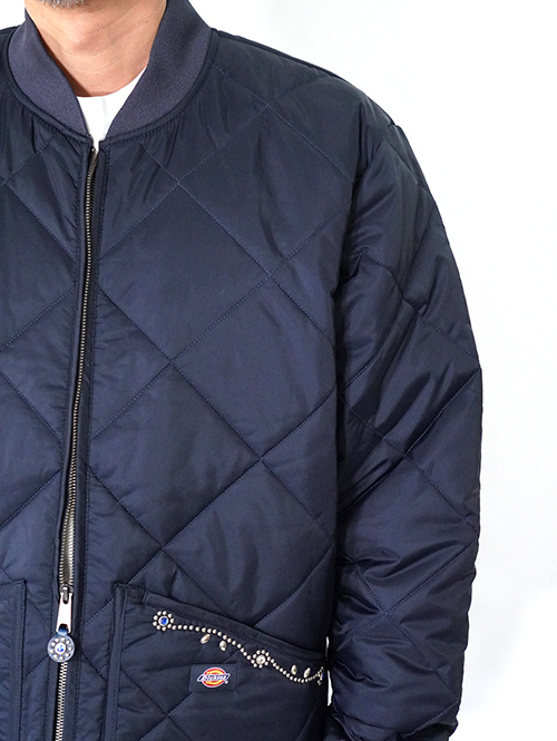 HTC Dickies  Diamond Quilt Jacket (SN-32 Stone) - Navy