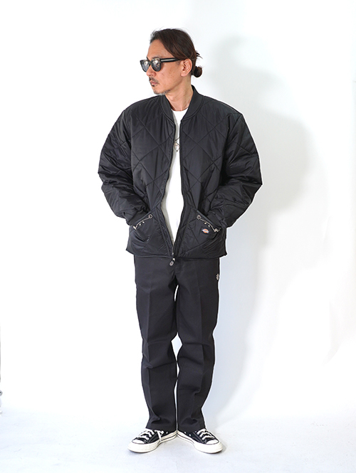 HTC Dickies  Diamond Quilt Jacket (SN-32 Stone) - Black