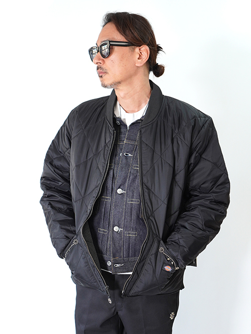 HTC Dickies  Diamond Quilt Jacket (SN-32 Stone) - Black