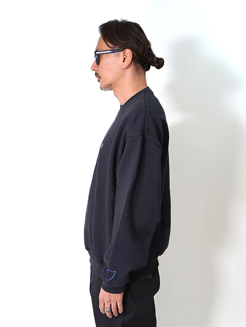 HTC Sweat Shirt #Laap Flower Stone Crew - Navy