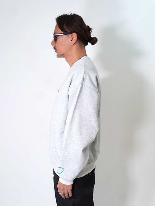 HTC Sweat Shirt #Laap Flower Stone Crew  - Gray