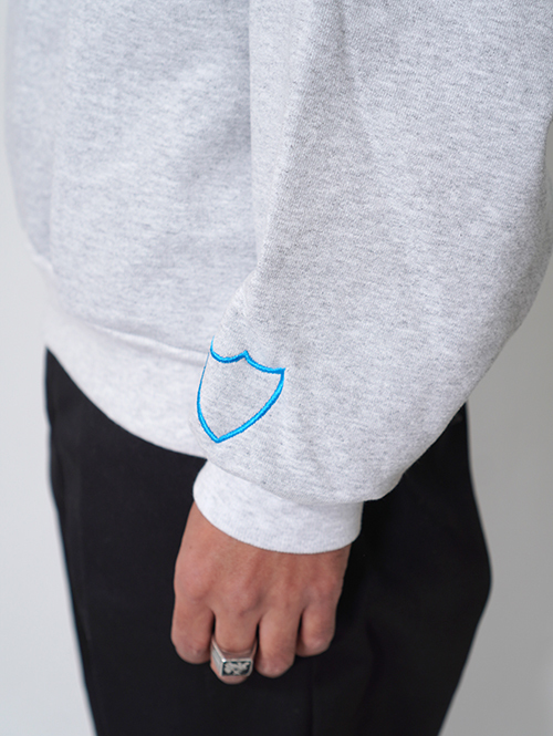 HTC Sweat Shirt #Laap Flower Stone Crew  - Gray