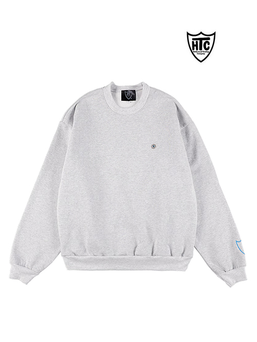 HTC Sweat Shirt #Laap Flower Stone Crew  - Gray