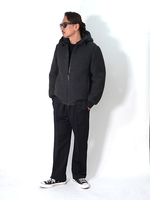 SSEINSE インサレーション フードジャケット-Black/Charcoal