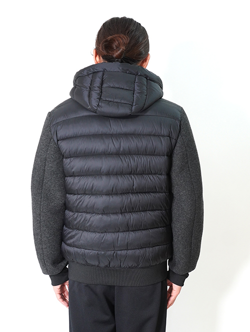 SSEINSE インサレーション フードジャケット-Black/Charcoal
