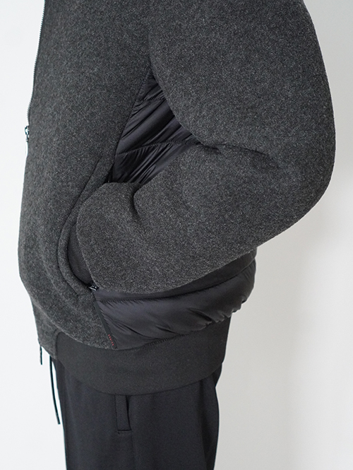 SSEINSE インサレーション フードジャケット-Black/Charcoal