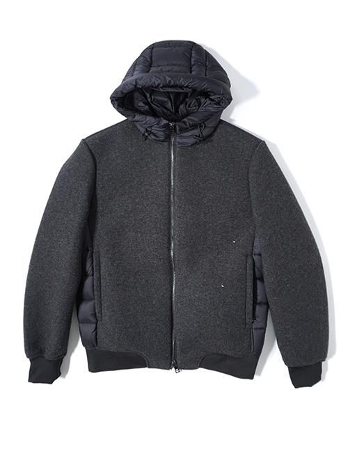 SSEINSE インサレーション フードジャケット-Black/Charcoal