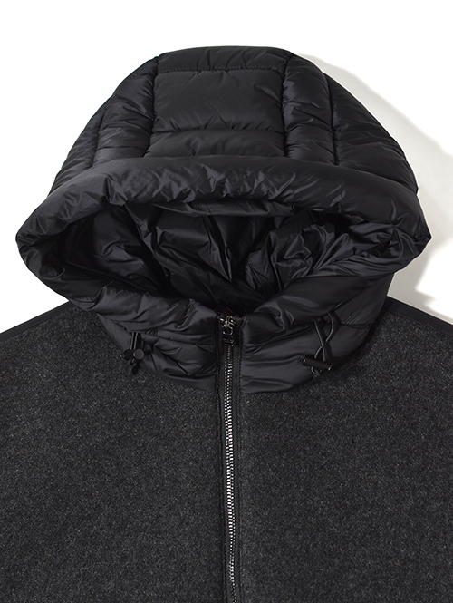 SSEINSE インサレーション フードジャケット-Black/Charcoal