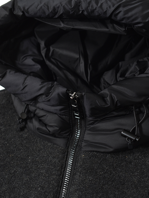 SSEINSE インサレーション フードジャケット-Black/Charcoal