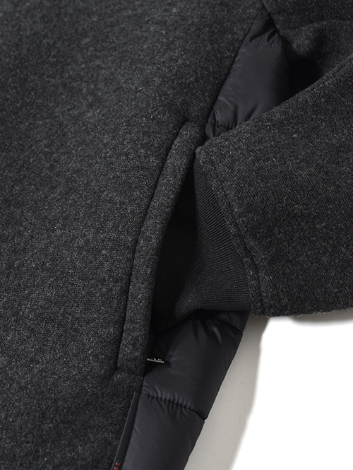 SSEINSE インサレーション フードジャケット-Black/Charcoal