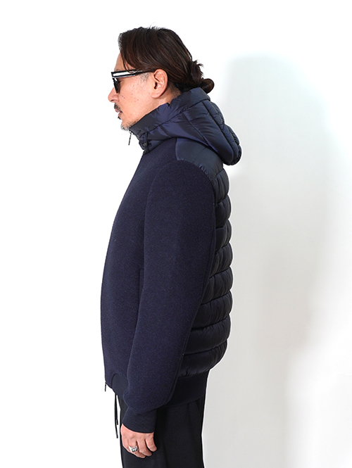 SSEINSE インサレーション フードジャケット-Navy