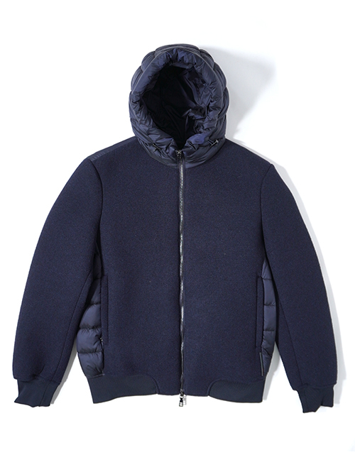 SSEINSE インサレーション フードジャケット-Navy