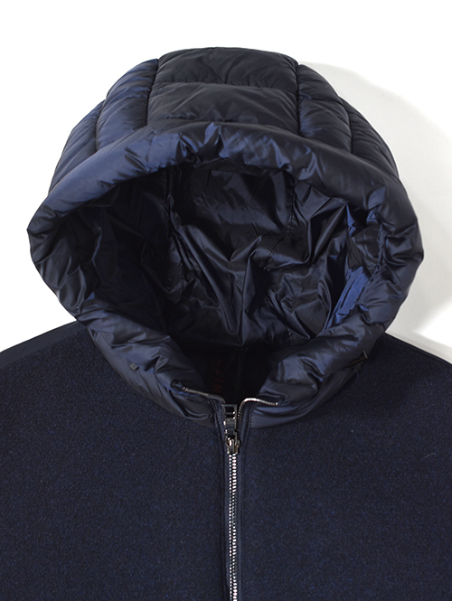SSEINSE インサレーション フードジャケット-Navy