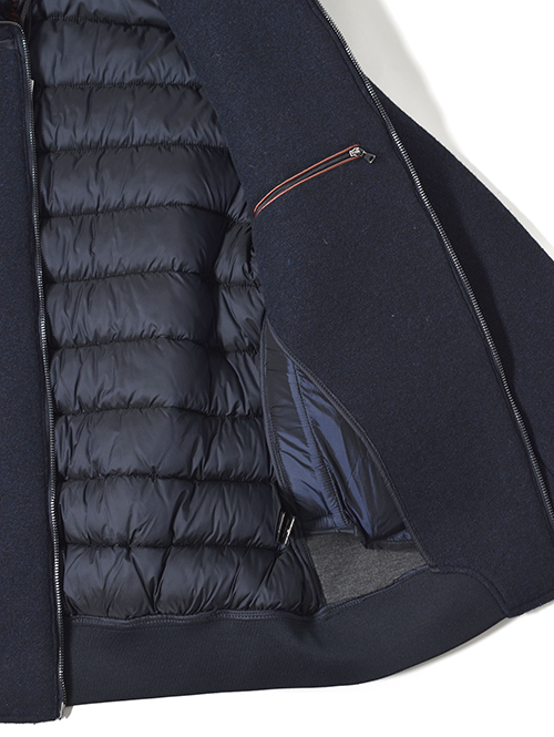 SSEINSE インサレーション フードジャケット-Navy