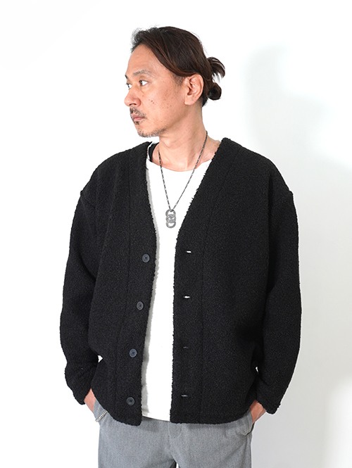 SALUTE HELM　ボア カーデジャケット - Black (85508)